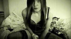 Crossdresser Jerks Off and Cums Hard