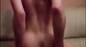 Serbian Twink Plays with Sex Toy on Webcam