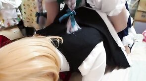Cosplay Anal Fun with Asian Amateur Crossdresser