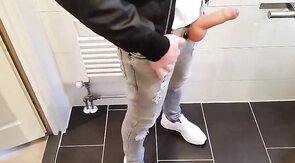 Amateur Webcam Handjob with a Big Cock