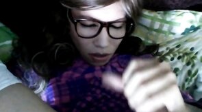 Crossdresser Paulina Doll's Solo Self-Facial