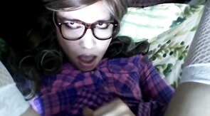 Crossdresser Paulina Doll's Solo Self-Facial