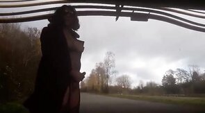 Crossdresser Outdoor Masturbation Adventure