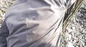 Outdoor Quickie with a Silver Fox in the Woods