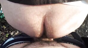 Outdoor Quickie with a Silver Fox in the Woods