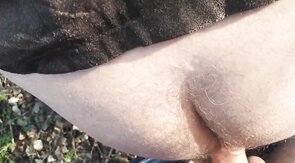 Outdoor Quickie with a Silver Fox in the Woods