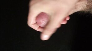 Close-up HD view of my throbbing cock with a creamy finish.