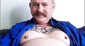 Fat Bear and Big Cock Daddy Handjob