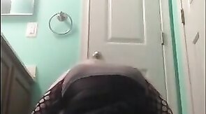 Crossdresser Rides Dildo to Orgasm