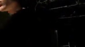 Twink Gets a Helping Hand from His Buddy Outdoors