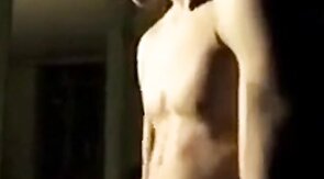 Twink Gets a Helping Hand from His Buddy Outdoors