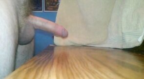 Big Cock Masturbating to Hands-Free Orgasm