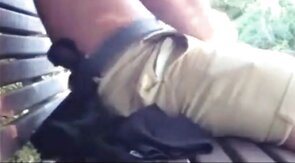 Public Park Masturbation Caught on Tape