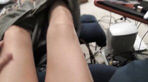 Crossdresser cums hard in pantyhose