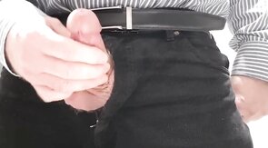 Daddy's Office Masturbation with Big Cum