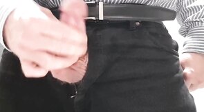 Daddy's Office Masturbation with Big Cum