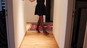Leather Skirt, Red Heels: Crossdresser's Solo Play