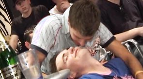 Guests are getting into a crazy group action!