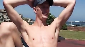 Sweet outdoor threesome with the lustful partners