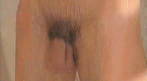 Lusty naked lads are enjoying oral sex in the shower