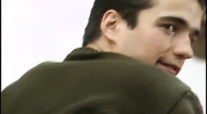 Perverted officers are ramming a sensual young soldier