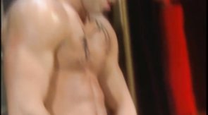 Crazy and elegant group sex action with five naked hunks