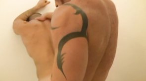 Tattooed mate penetrates his boyfriend in the doggy style