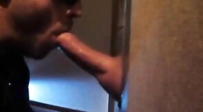 Big Cock Glory Hole Fun: Amateur Blowjob & Cum Swallow