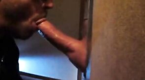 Big Cock Glory Hole Fun: Amateur Blowjob & Cum Swallow