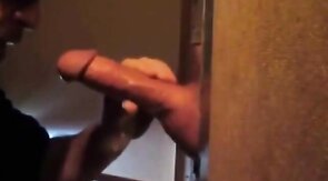 Big Cock Glory Hole Fun: Amateur Blowjob & Cum Swallow