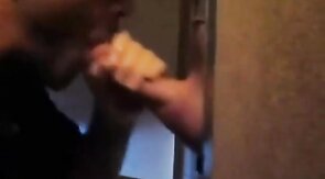 Big Cock Glory Hole Fun: Amateur Blowjob & Cum Swallow