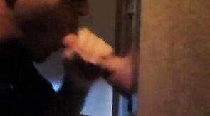 Big Cock Glory Hole Fun: Amateur Blowjob & Cum Swallow