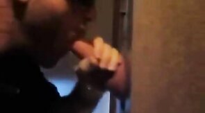 Big Cock Glory Hole Fun: Amateur Blowjob & Cum Swallow
