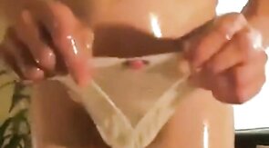 Oiled-up Cock Ring Twink on Webcam