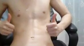 Shy Twink Plays with Sex Toy on Webcam