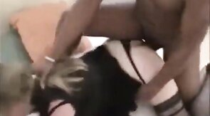 Crossdresser gets fucked by big cock boyfriend