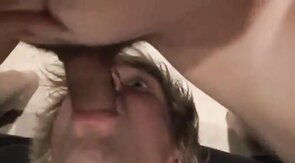 Big Cock Amateur Face Blasts Twink After Blowjob