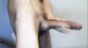 Twink's Huge Cock on Webcam