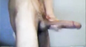 Twink's Huge Cock on Webcam