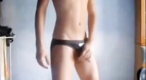Tasty Amateur Twink's Striptease and Masturbation