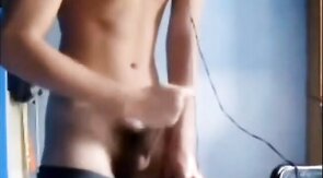 Tasty Amateur Twink's Striptease and Masturbation