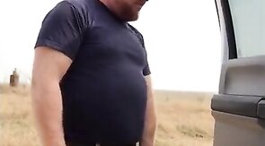 Pissing Outdoors with a Hairy Stud