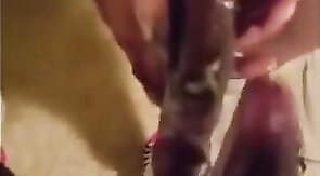 Ebony Amateur Big Cocks Masturbating Together