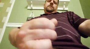 Big-Cock Daddy Strokes His Meat
