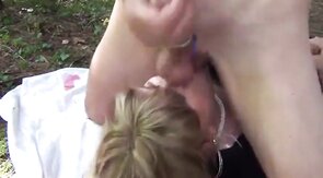 Bareback Crossdresser Fucked Outdoors