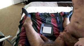 Golf Buddy's Big Cock Plays with Daddy