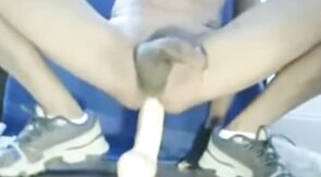 Prostate Play with Large Dildo Makes Twink Cum Hard