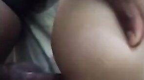 Amateur Bareback: Big Black Cock Stretches White Ass