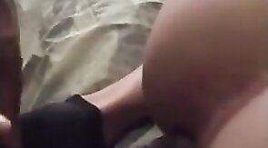 Amateur Bareback: Big Black Cock Stretches White Ass