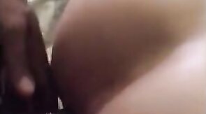 Amateur Bareback: Big Black Cock Stretches White Ass